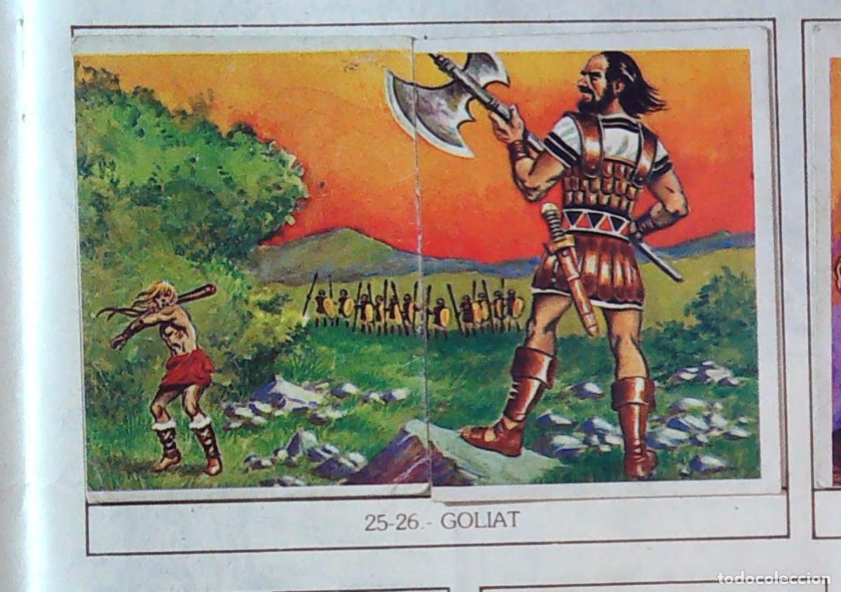 Coleccionismo Cromos antiguos: monstruos mundicrom a&ntilde;os 80 cromo recuperado 25 Y 26 GOLIAT