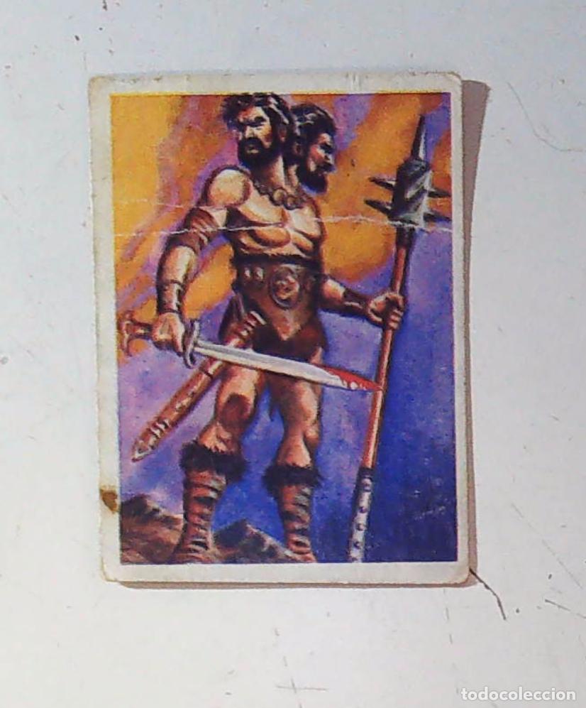 Coleccionismo Cromos antiguos: monstruos mundicrom a&ntilde;os 80 cromo recuperado 27 EL GIGANTE DE DOS CABEZAS