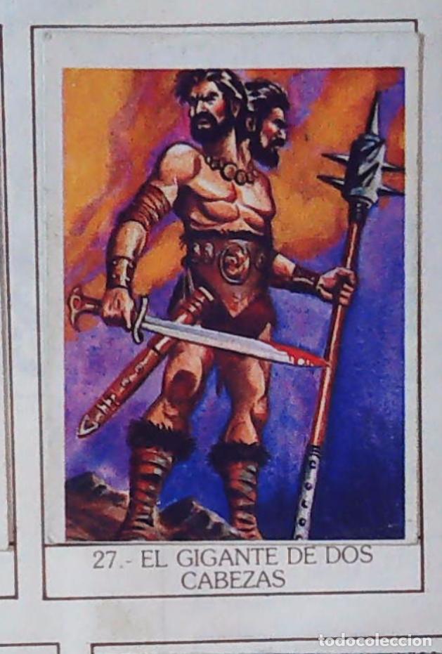 Coleccionismo Cromos antiguos: monstruos mundicrom a&ntilde;os 80 cromo recuperado 27 EL GIGANTE DE DOS CABEZAS