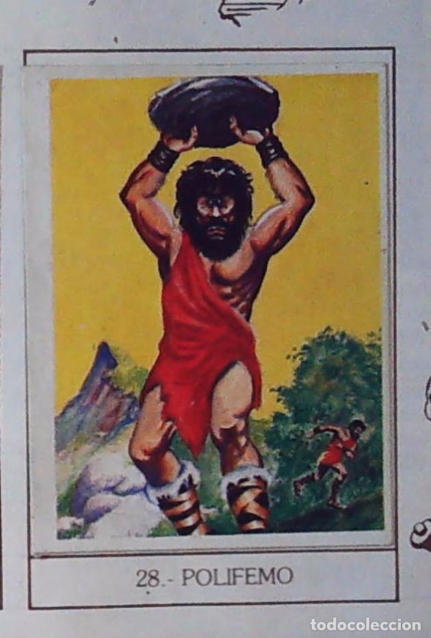 Coleccionismo Cromos antiguos: monstruos mundicrom a&ntilde;os 80 cromo recuperado 28 POLIFEMO