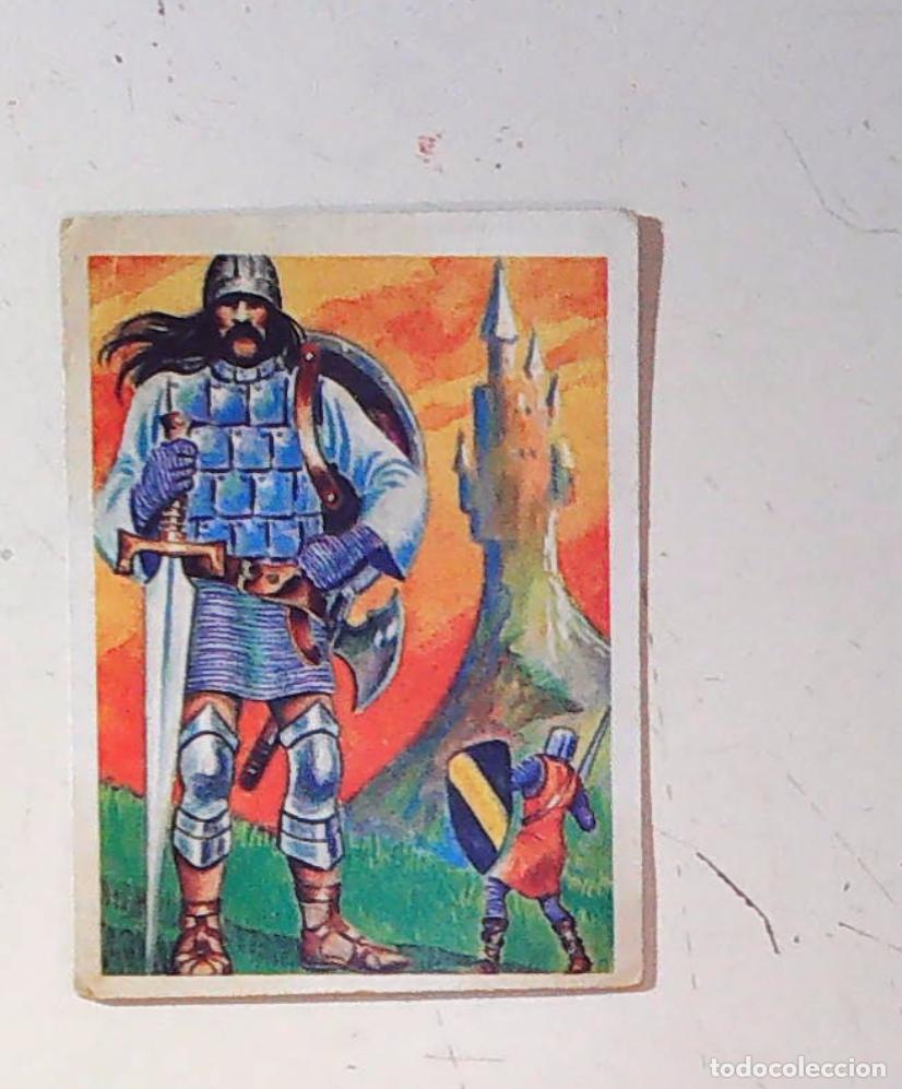Coleccionismo Cromos antiguos: monstruos mundicrom a&ntilde;os 80 cromo recuperado 32 EL CABALLERO AZUL