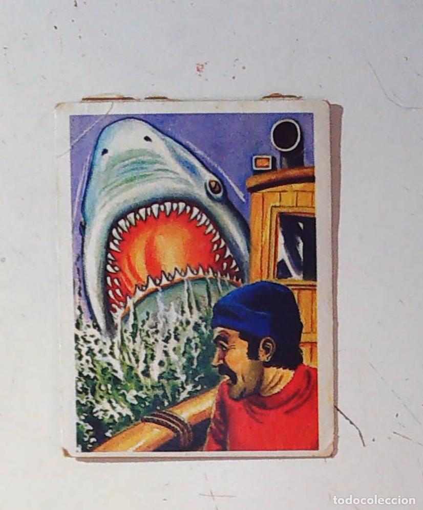 Coleccionismo Cromos antiguos: monstruos mundicrom a&ntilde;os 80 cromo recuperado 33 TIBURON JAWS JAWLS