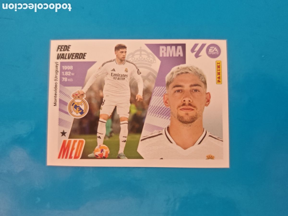 Coleccionismo Cromos antiguos: Fede Valverde 14 Liga Este 25-26 Real Madrid