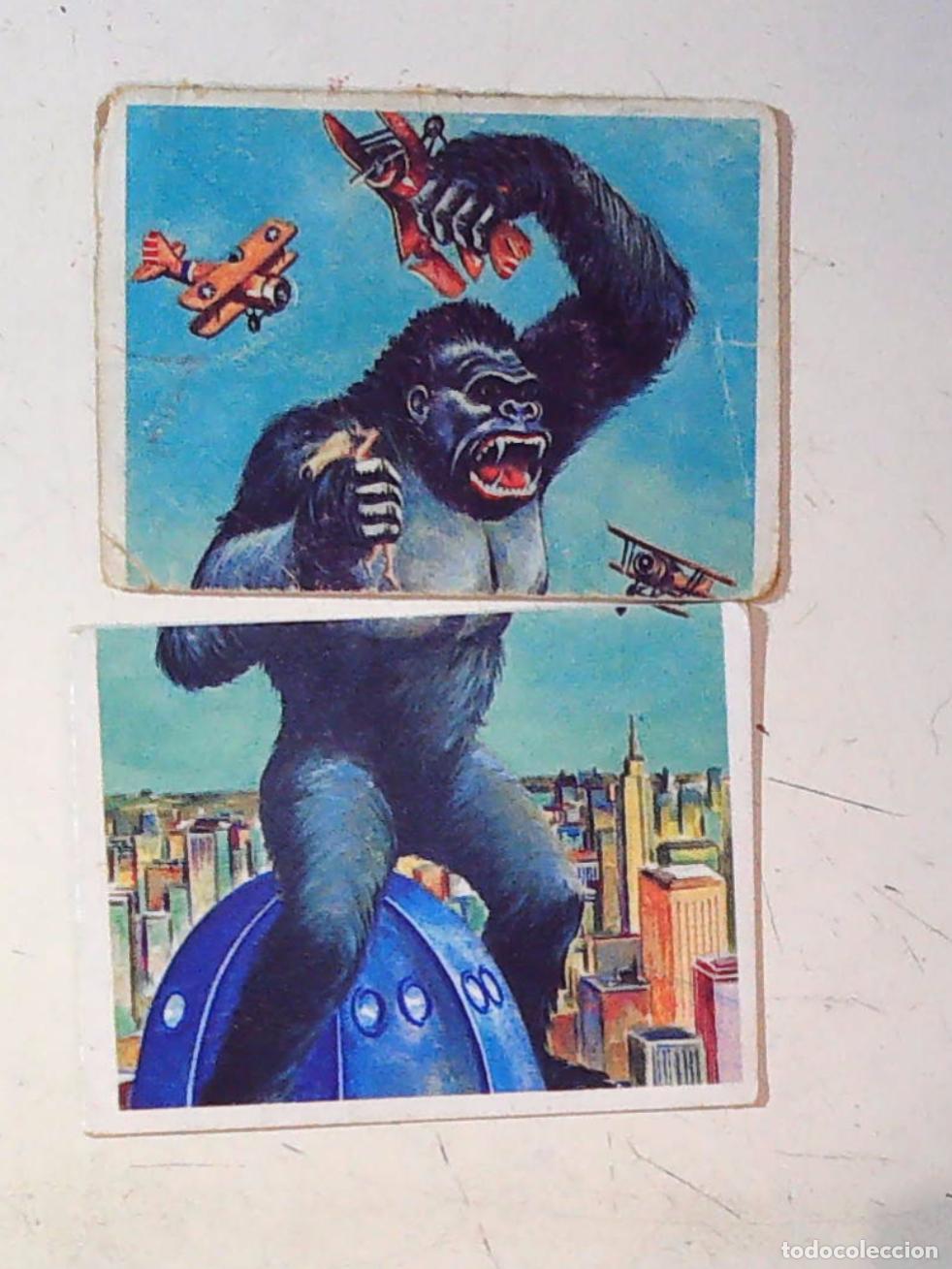 Coleccionismo Cromos antiguos: monstruos mundicrom a&ntilde;os 80 cromo recuperado 39 40 KING KONG