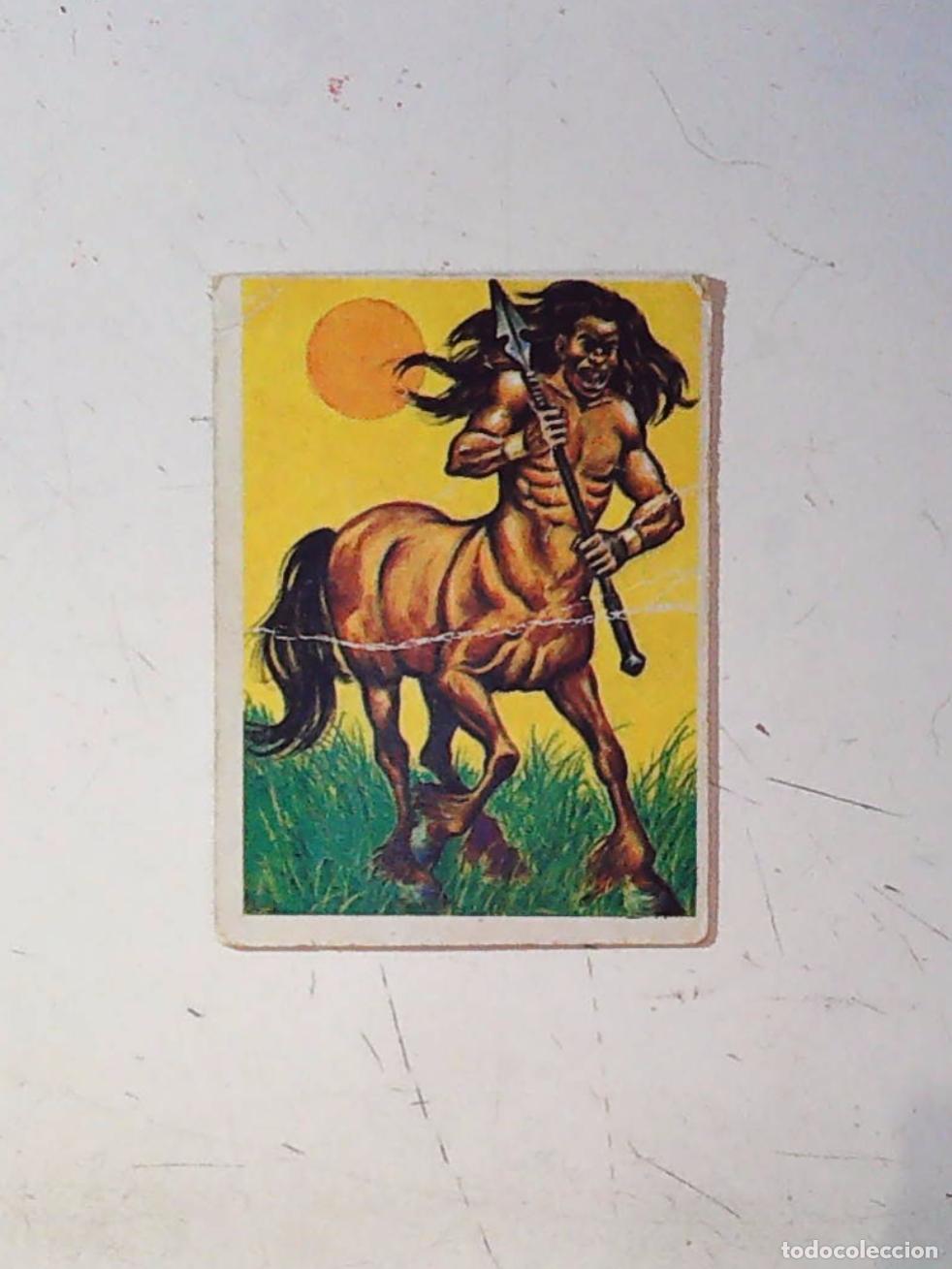 Coleccionismo Cromos antiguos: monstruos mundicrom a&ntilde;os 80 cromo recuperado 45 CENTAURO