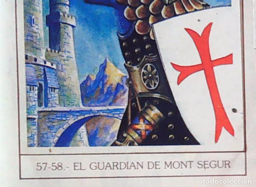 Coleccionismo Cromos antiguos: monstruos mundicrom a&ntilde;os 80 cromo recuperado 58 EL GUARDIAN DE MONT SEGUR