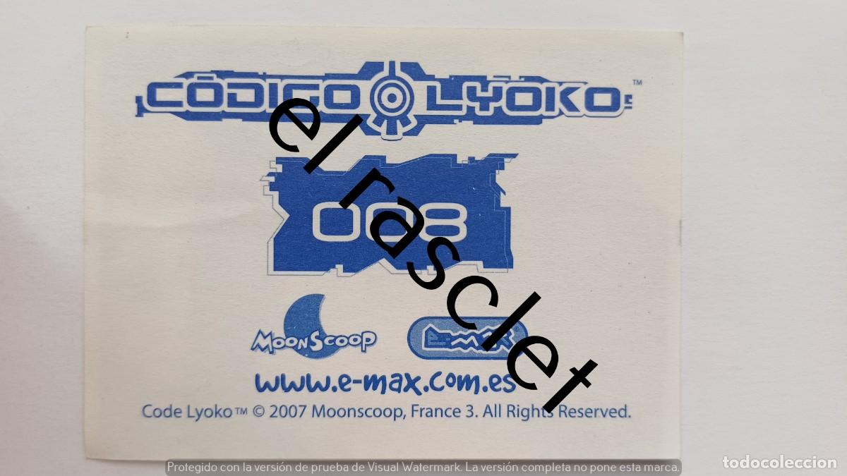 Coleccionismo cromos antiguos: CODIGO LYOKO - CROMO NUMERO 008 - Foto 2