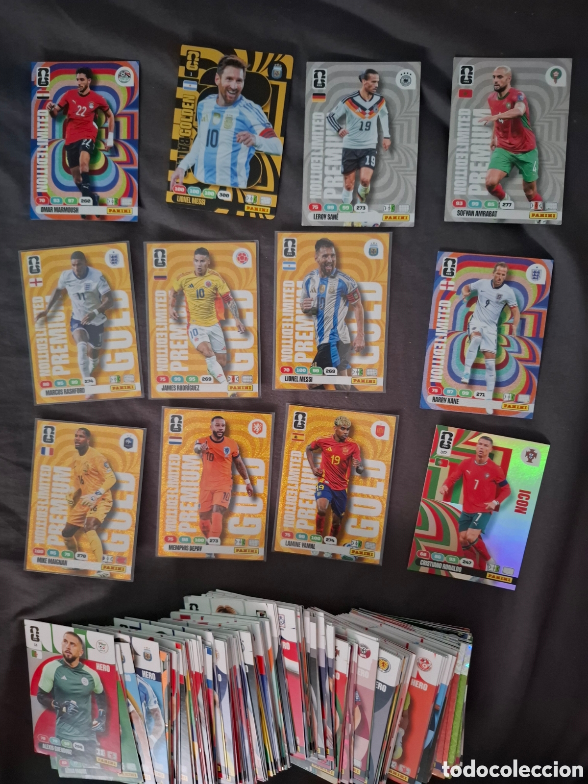 Coleccionismo Cromos antiguos: Lote 217 adrenalyn mundial 2026 edition limited gold, premium icon
