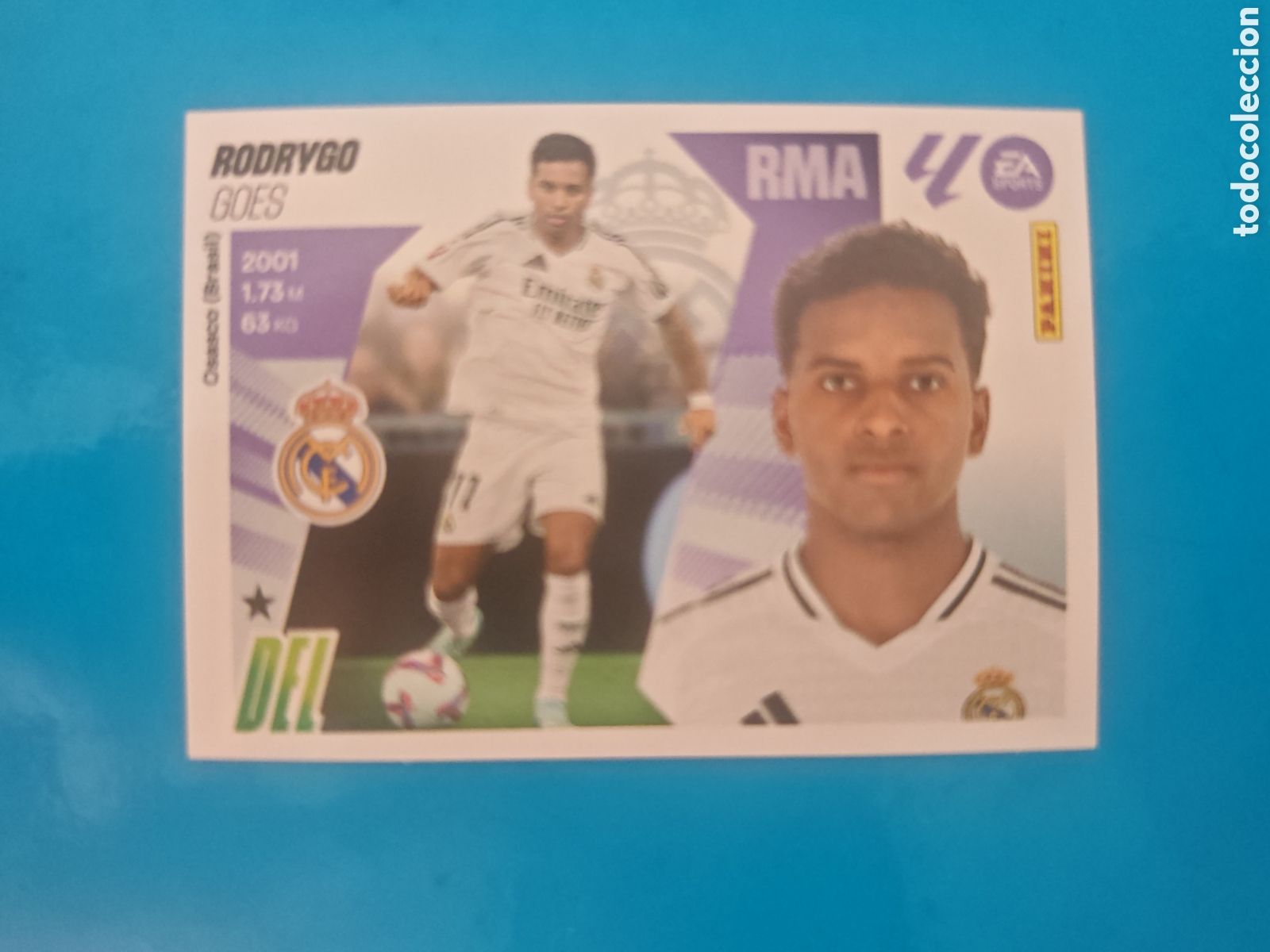 Coleccionismo Cromos antiguos: Rodrygo Goes 18 Liga Este 25-26 Real Madrid