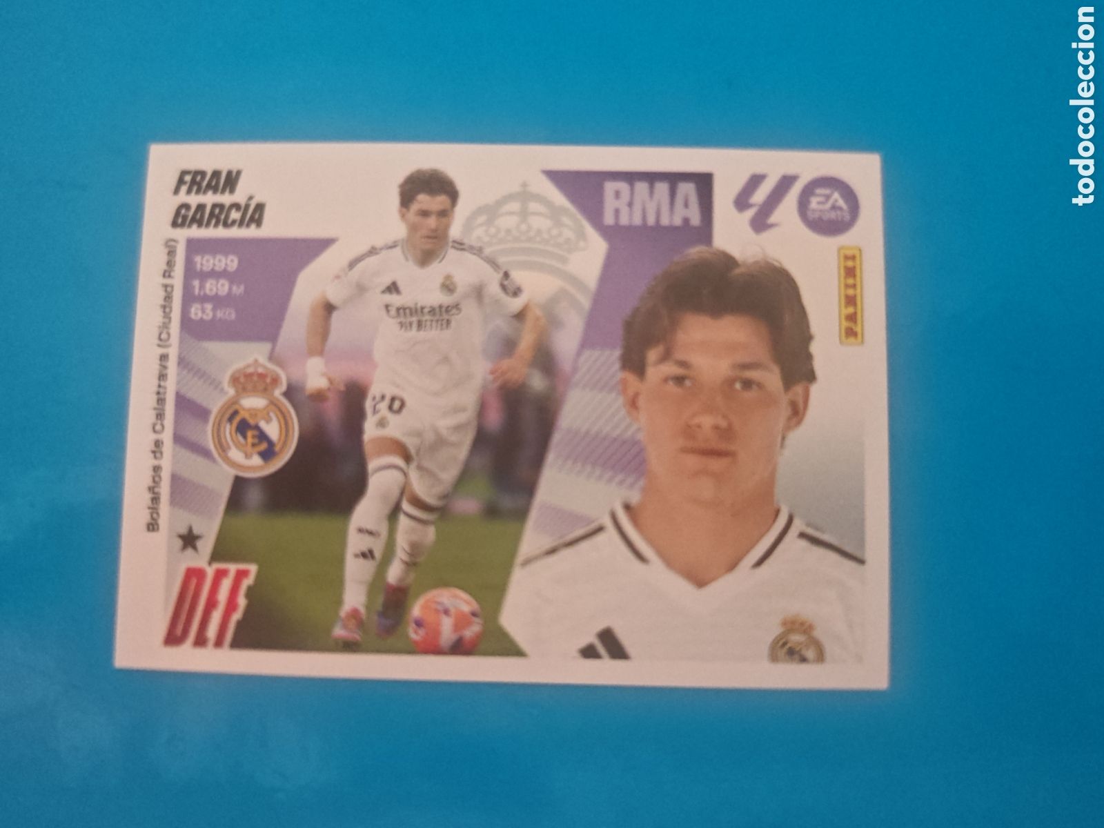 Coleccionismo Cromos antiguos: Fran Garcia 10B Liga Este 25-26 Real Madrid