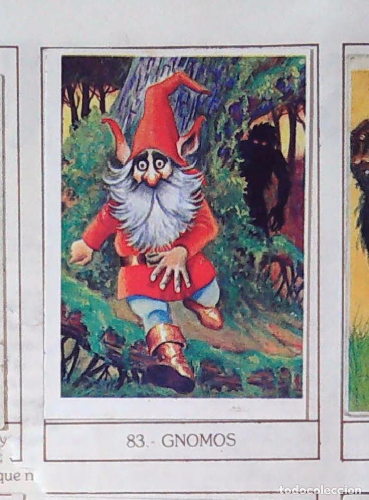 Coleccionismo Cromos antiguos: monstruos mundicrom a&ntilde;os 80 cromo recuperado 83 GNOMOS