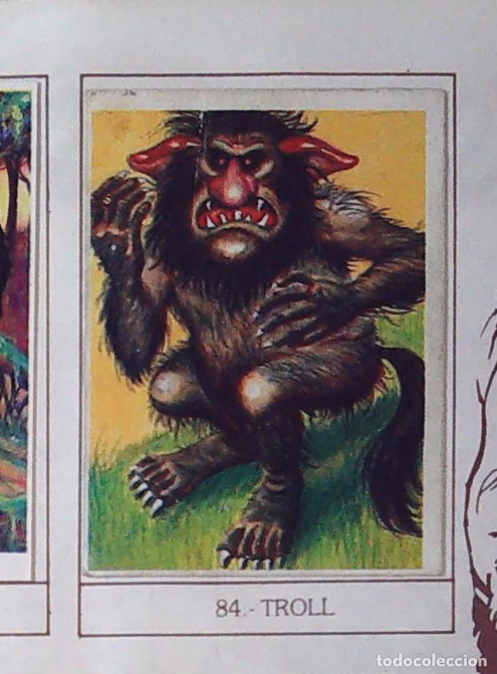 Coleccionismo Cromos antiguos: monstruos mundicrom a&ntilde;os 80 cromo recuperado 84 TROLL
