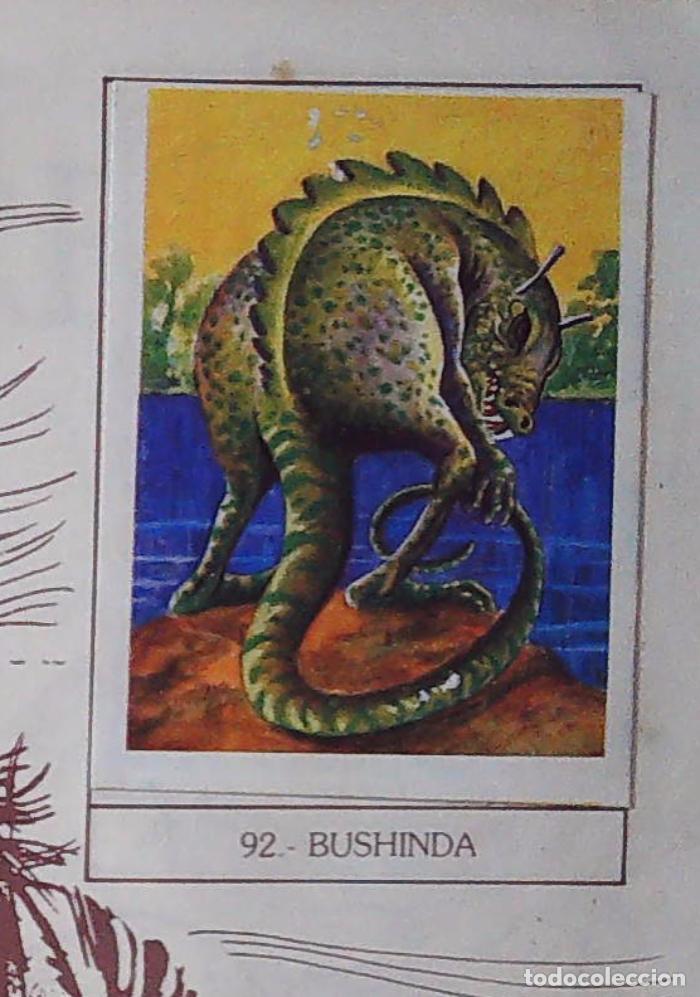 Coleccionismo Cromos antiguos: monstruos mundicrom a&ntilde;os 80 cromo recuperado 92 BUSHINDA