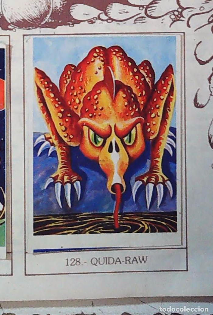 Coleccionismo Cromos antiguos: monstruos mundicrom a&ntilde;os 80 cromo recuperado 128 QUIDA RAW