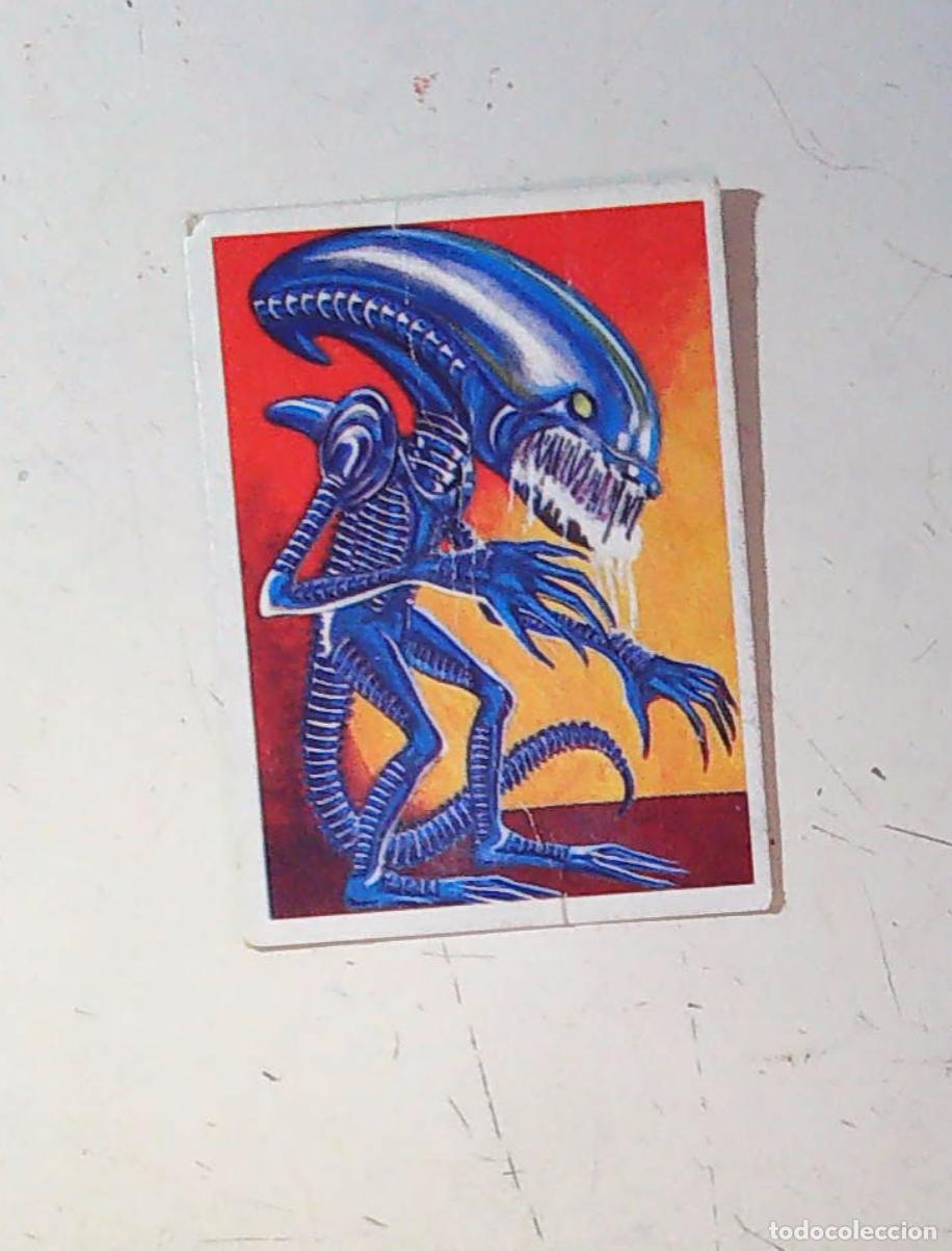Coleccionismo Cromos antiguos: monstruos mundicrom a&ntilde;os 80 cromo recuperado 140 ALN 77 ALIEN