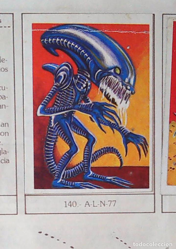 Coleccionismo Cromos antiguos: monstruos mundicrom a&ntilde;os 80 cromo recuperado 140 ALN 77 ALIEN