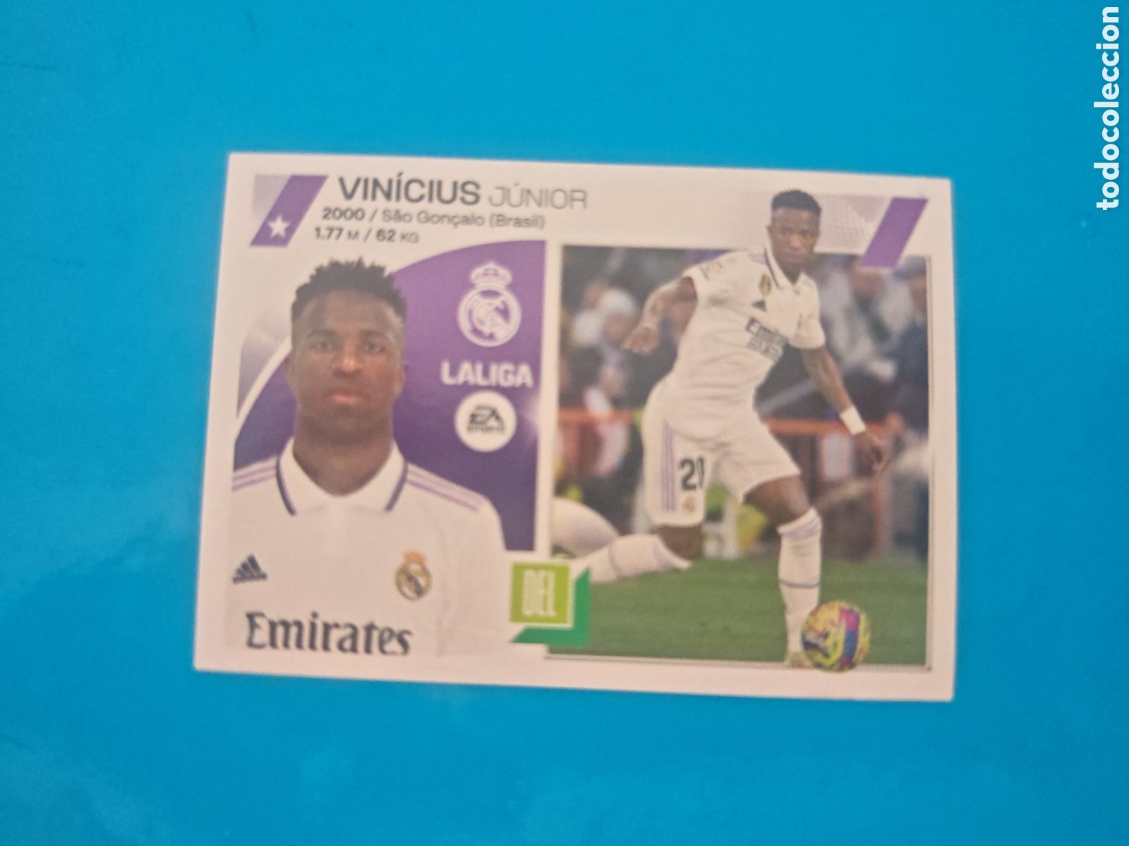 Coleccionismo Cromos antiguos: Vinicius Junior 20 Liga Este 23-24 Real Madrid