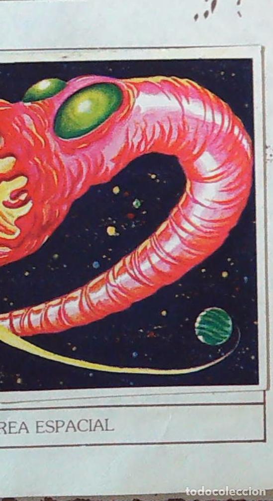 Coleccionismo Cromos antiguos: monstruos mundicrom a&ntilde;os 80 cromo recuperado 143 LAMPREA ESPACIAL