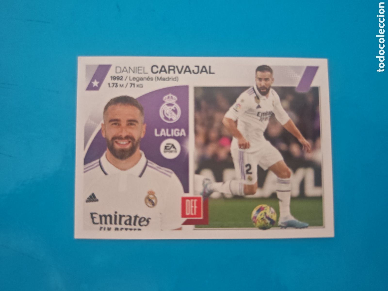 Coleccionismo Cromos antiguos: Daniel Carvajal 5 Liga Este 23-24 Real Madrid