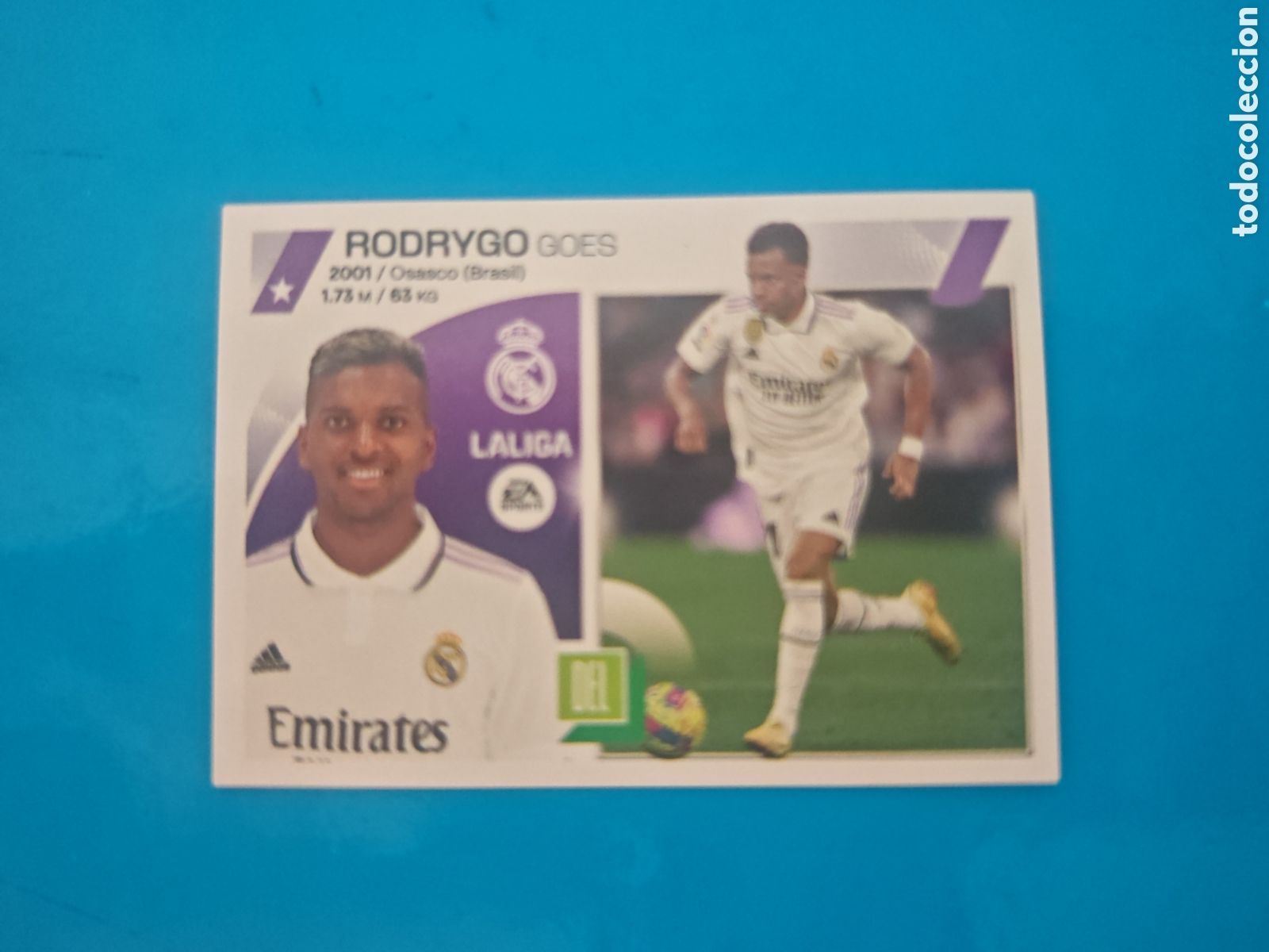 Coleccionismo Cromos antiguos: Rodrygo Goes 18 Liga Este 23-24 Real Madrid