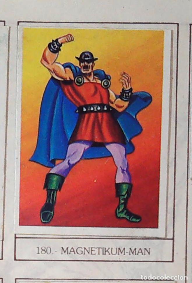 Coleccionismo Cromos antiguos: monstruos mundicrom a&ntilde;os 80 cromo recuperado 180 MAGNETIKUM MAN