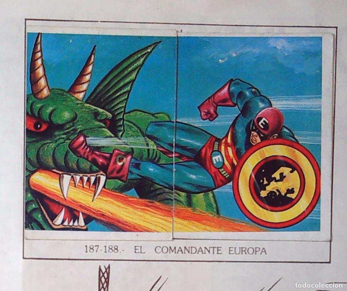 Coleccionismo Cromos antiguos: monstruos mundicrom a&ntilde;os 80 cromo recuperado 187 188 EL COMANDANTE EUROPA