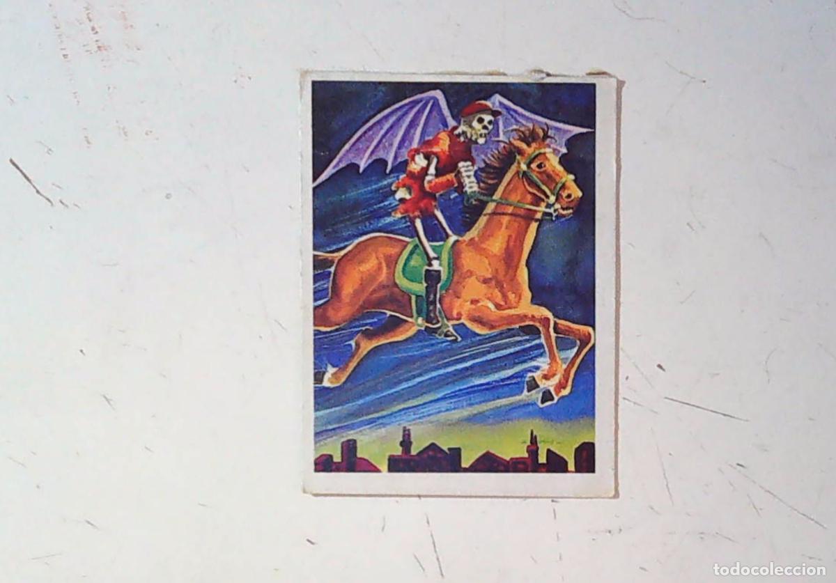Coleccionismo Cromos antiguos: monstruos mundicrom a&ntilde;os 80 cromo recuperado 195 EL JINETE FANTASMA