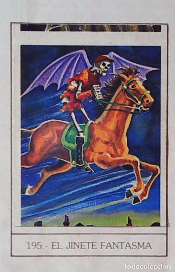 Coleccionismo Cromos antiguos: monstruos mundicrom a&ntilde;os 80 cromo recuperado 195 EL JINETE FANTASMA