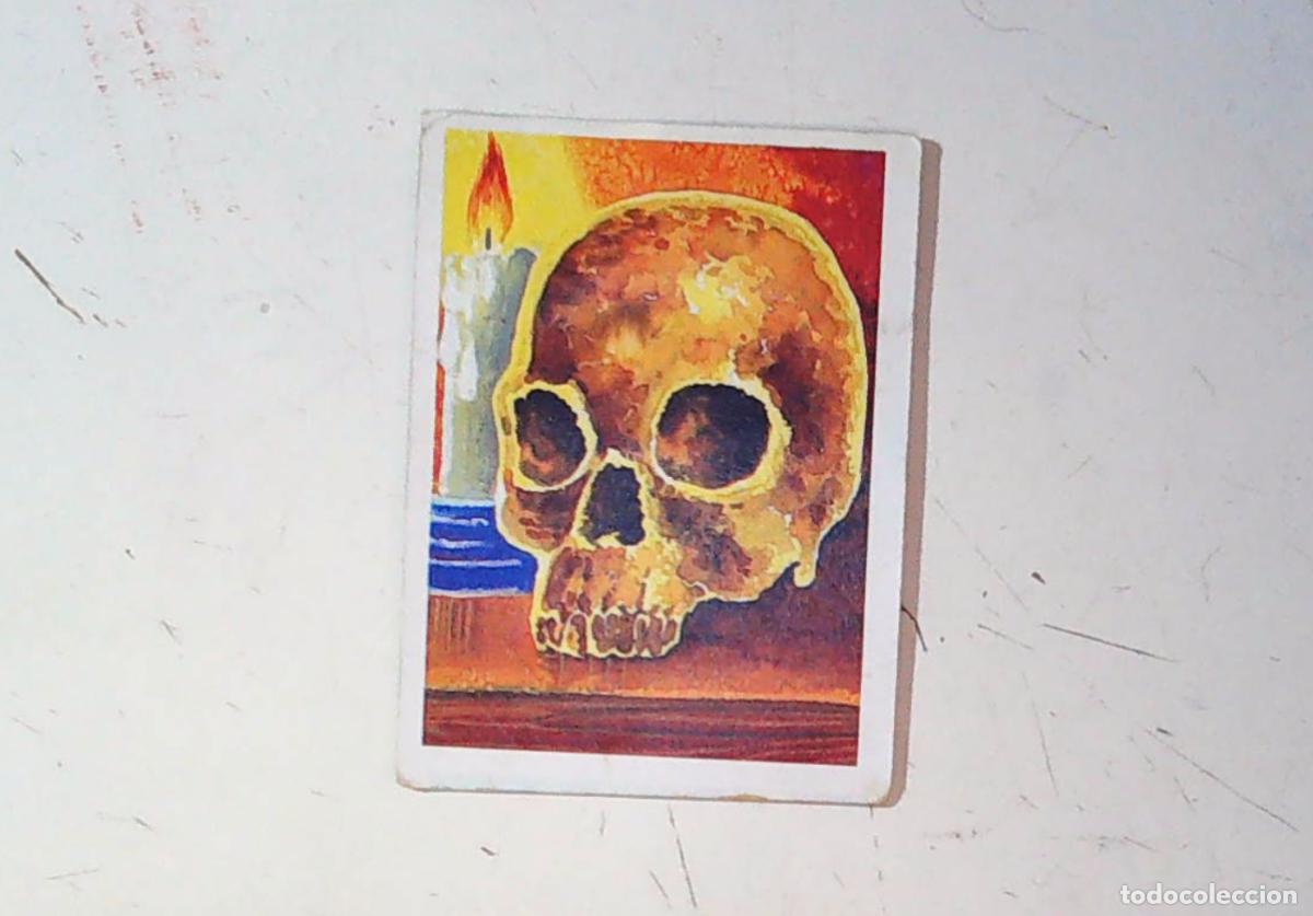 Coleccionismo Cromos antiguos: monstruos mundicrom a&ntilde;os 80 cromo recuperado 196 LA CALAVERA VIVIENTE