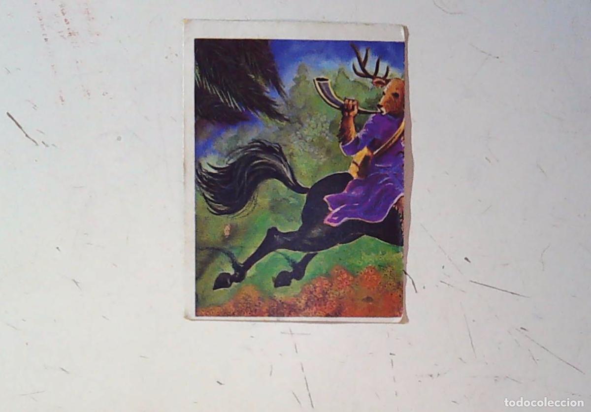 Coleccionismo Cromos antiguos: monstruos mundicrom a&ntilde;os 80 cromo recuperado 207 HEERNE EL CAZADOR