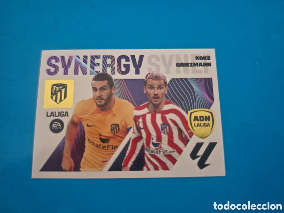 Coleccionismo Cromos antiguos: Synergy 5 Liga Este 23-24 At Madrid