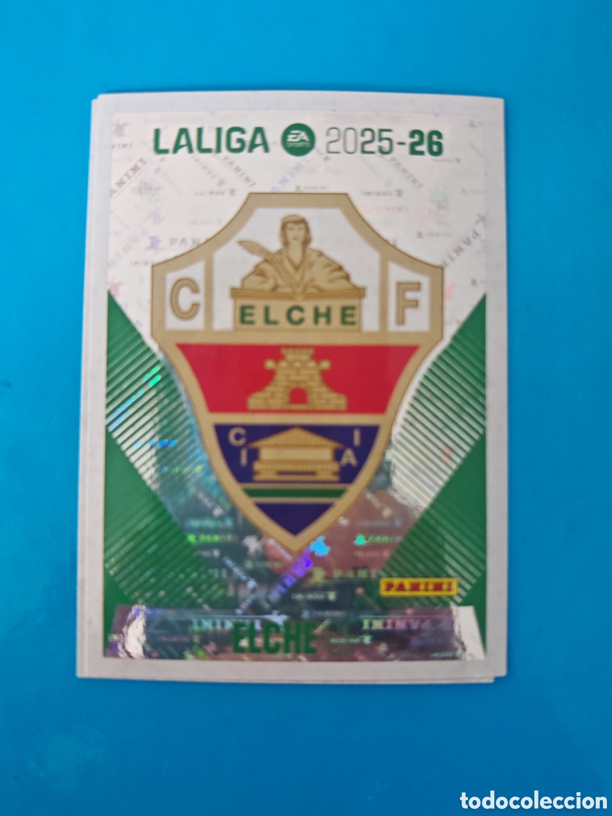 Coleccionismo Cromos antiguos: Escudo Elche Liga Este 25-26