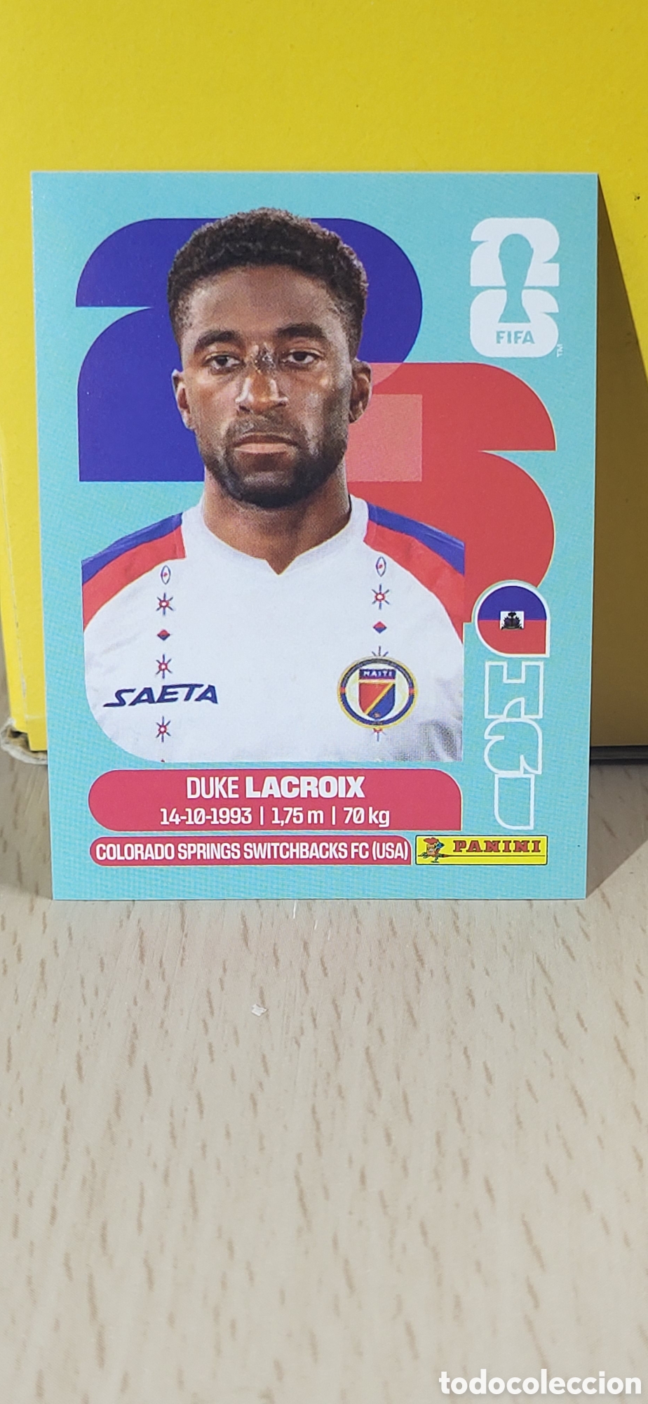 Collectionnisme Cartes &agrave; collectionner anciennes: LACROIX HAITI HAI N&ordm; 7 FIFA WORLD CUP 2026 PANINI MUNDIAL FIFA WORLD CUP