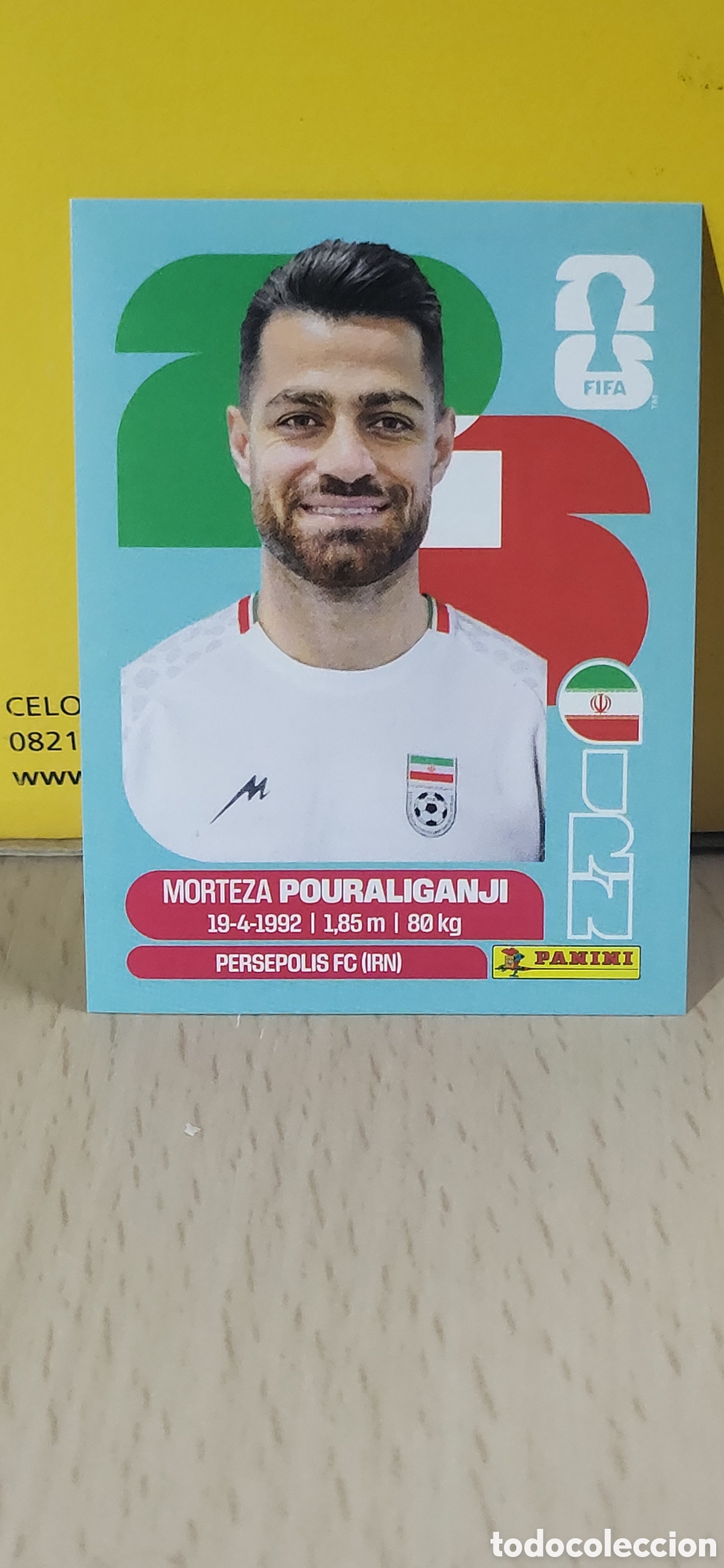 Collezionismo Figurine antiche: POURALIGANJI IRAN IRAO IRN N&ordm; 3 FIFA WORLD CUP 2026 PANINI MUNDIAL FIFA WORLD CUP