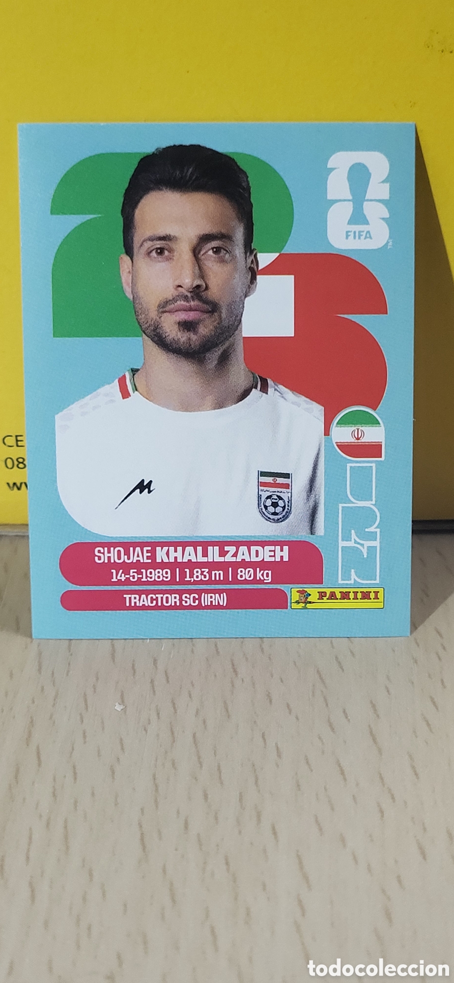 Collezionismo Figurine antiche: KHALILZADEH IRAN IRAO IRN N&ordm; 6 FIFA WORLD CUP 2026 PANINI MUNDIAL FIFA WORLD CUP