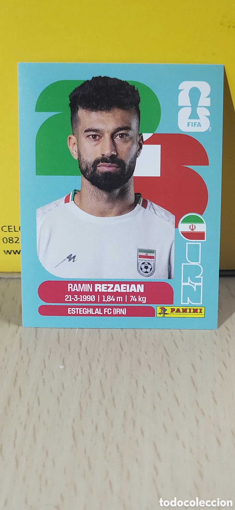 Collezionismo Figurine antiche: REZAEIAN IRAN IRAO IRN N&ordm; 7 FIFA WORLD CUP 2026 PANINI MUNDIAL FIFA WORLD CUP