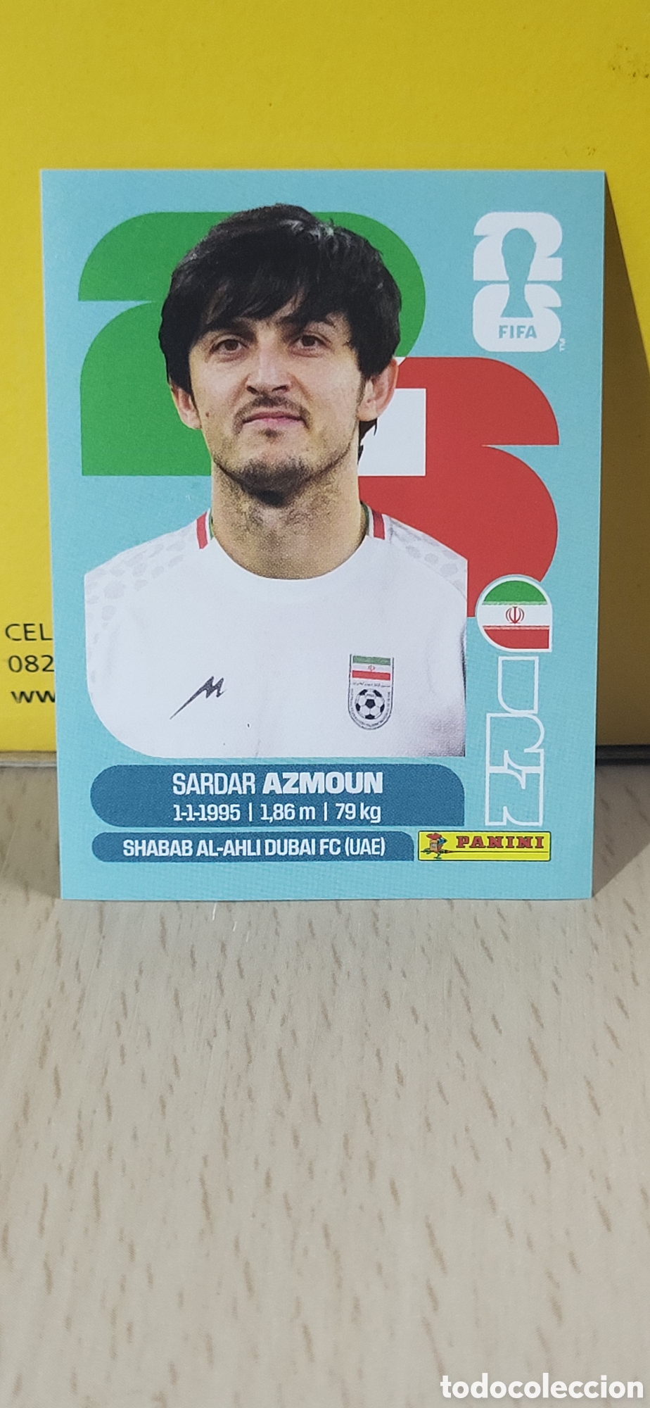 Collezionismo Figurine antiche: AZMOUN IRAN IRAO IRN N&ordm; 17 FIFA WORLD CUP 2026 PANINI MUNDIAL FIFA WORLD CUP