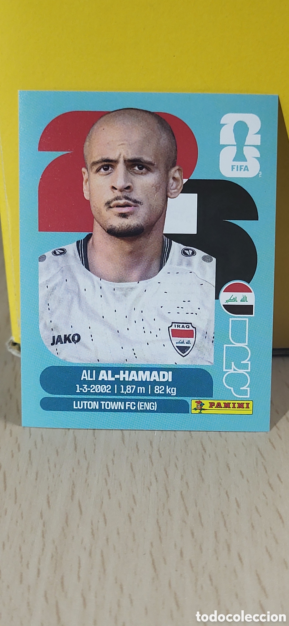 Coleccionismo Cromos antiguos: AL-HAMADI IRAQ IRQ N&ordm; 18 FIFA WORLD CUP 2026 PANINI MUNDIAL FIFA WORLD CUP