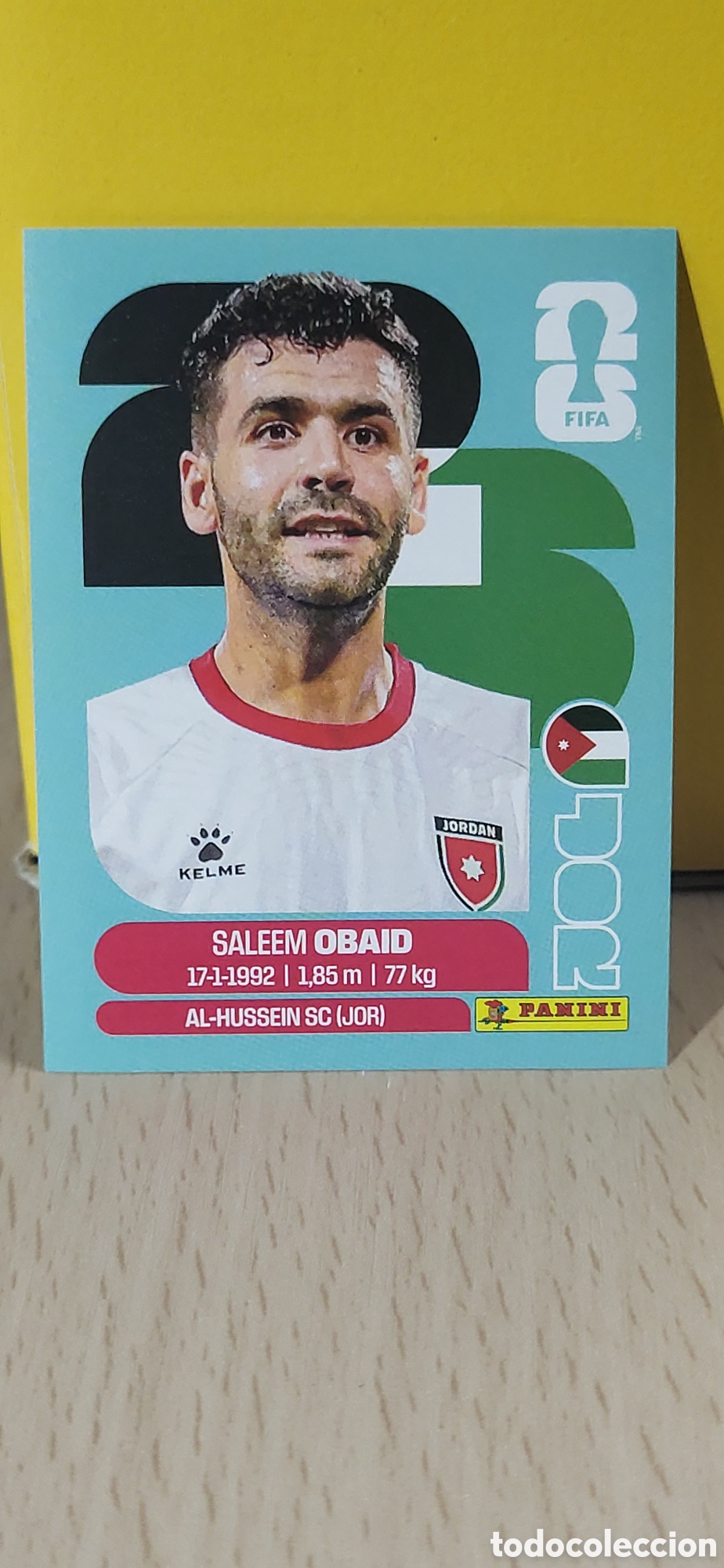 Coleccionismo Cromos antiguos: OBAID JORDANIA JOR N&ordm; 7 FIFA WORLD CUP 2026 PANINI MUNDIAL FIFA WORLD CUP