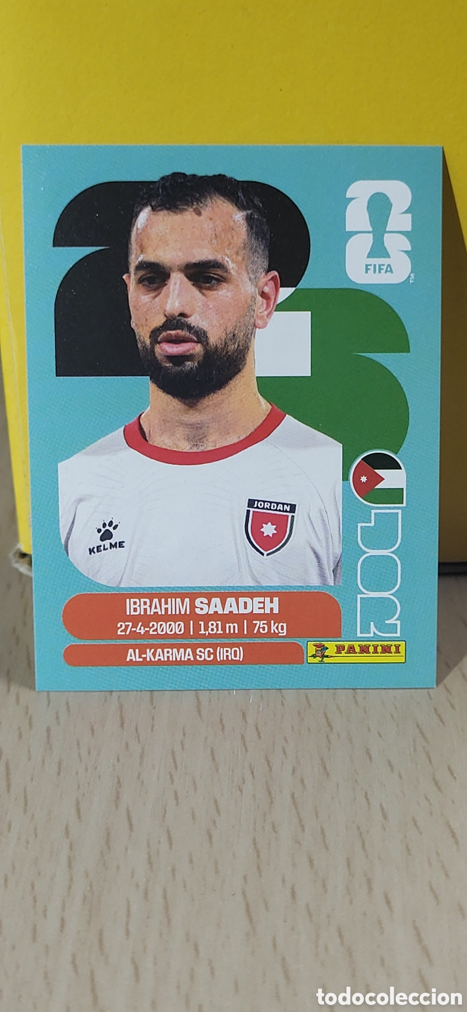Coleccionismo Cromos antiguos: SAADEH JORDANIA JOR N&ordm; 7 FIFA WORLD CUP 2026 PANINI MUNDIAL FIFA WORLD CUP