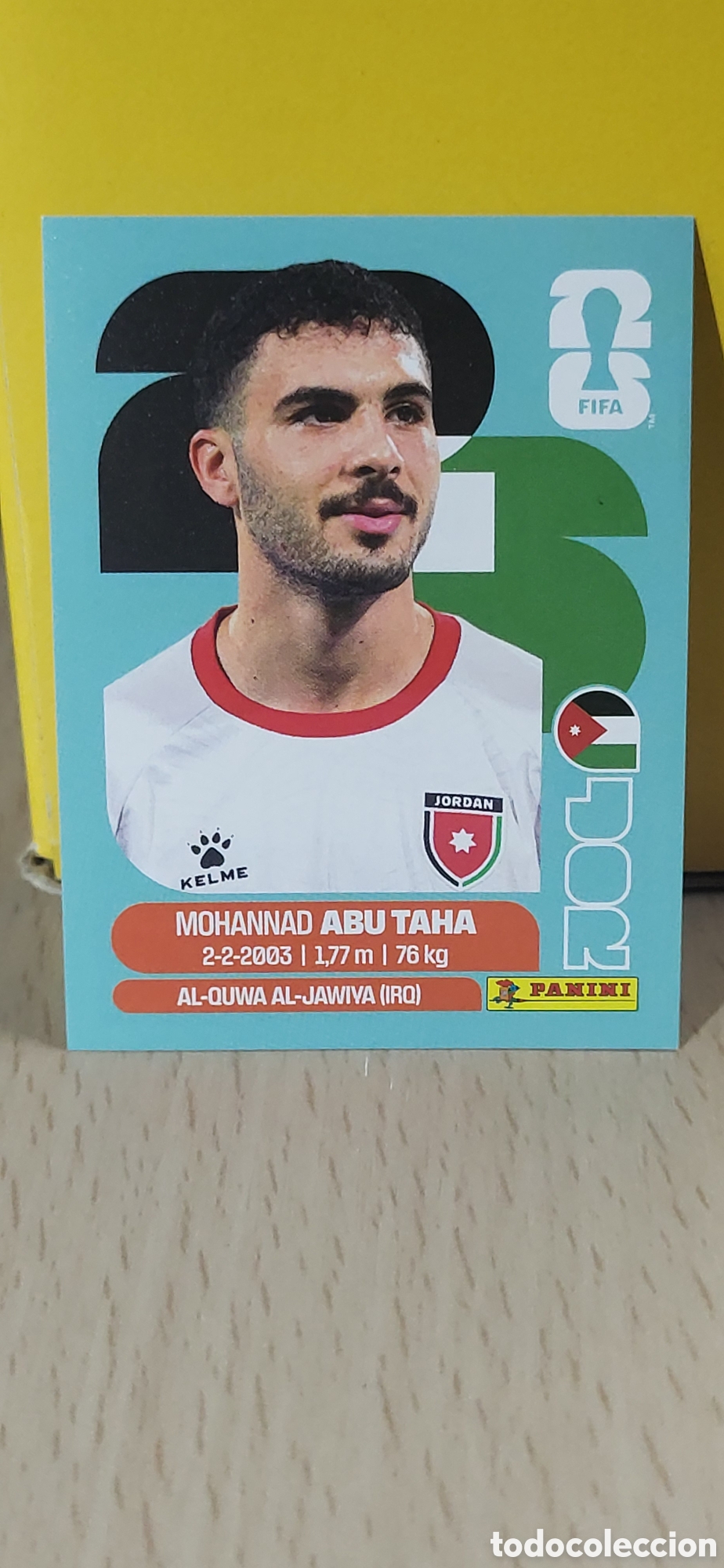 Coleccionismo Cromos antiguos: ABU TAHA JORDANIA JOR N&ordm; 12 FIFA WORLD CUP 2026 PANINI MUNDIAL FIFA WORLD CUP