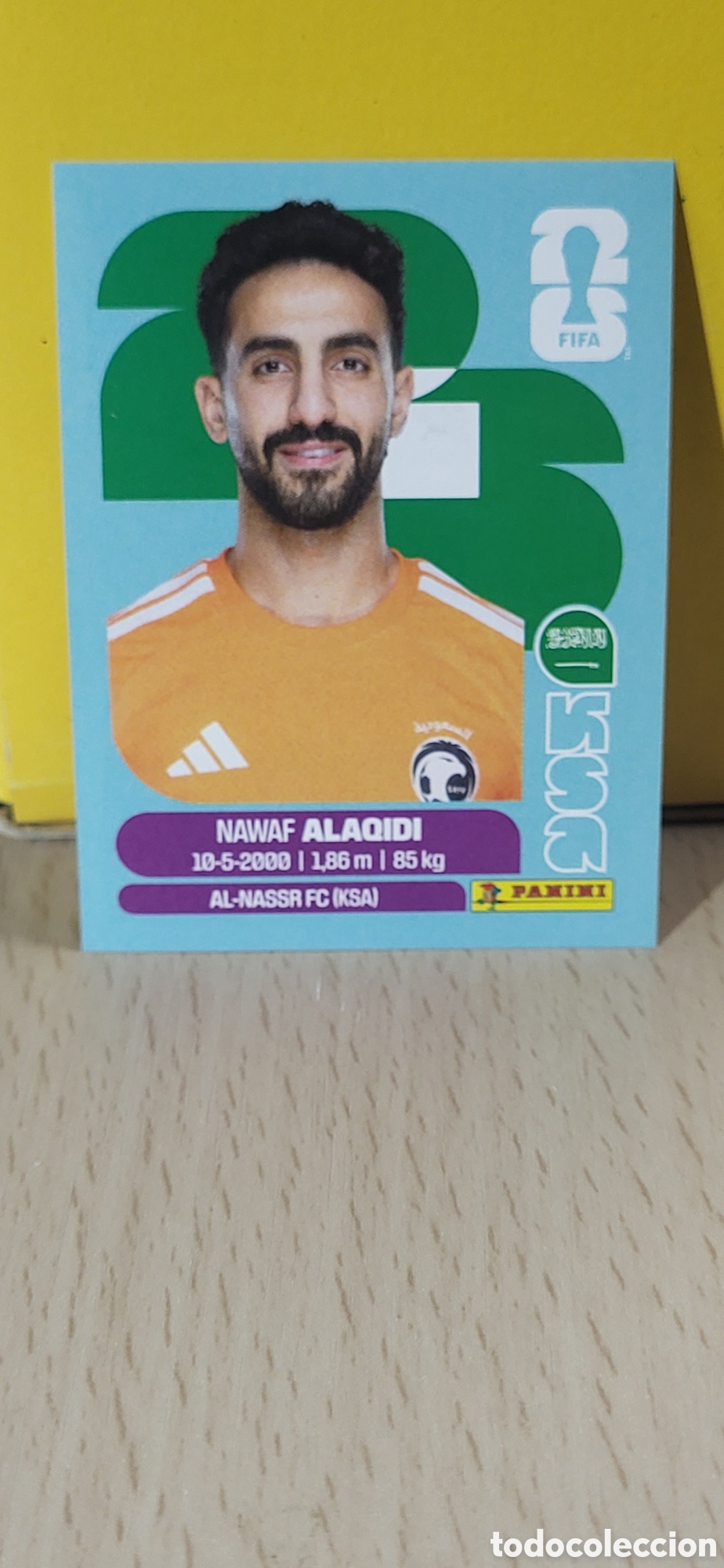 Collectionnisme Cartes &agrave; collectionner anciennes: ALAQIDI ARABIA SAUDI KSA N&ordm; 2 FIFA WORLD CUP 2026 PANINI MUNDIAL FIFA WORLD CUP