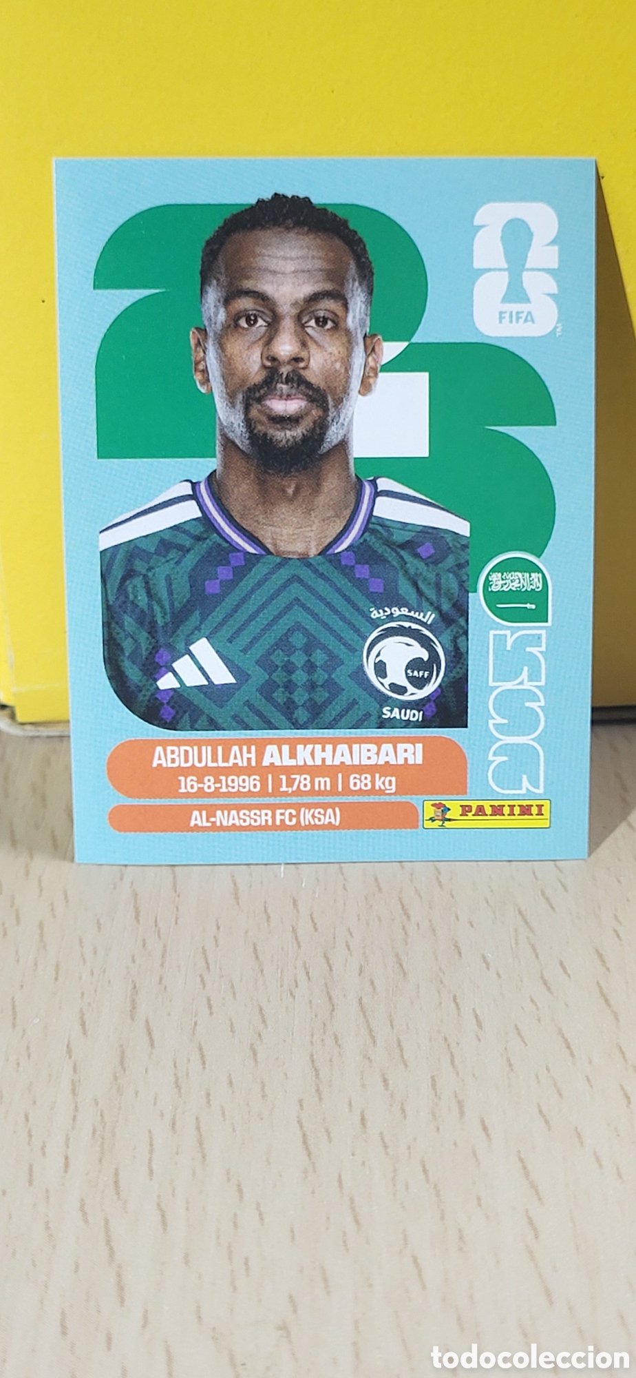 Collectionnisme Cartes &agrave; collectionner anciennes: ALKHAIBARI ARABIA SAUDI KSA N&ordm; 11 FIFA WORLD CUP 2026 PANINI MUNDIAL FIFA WORLD CUP