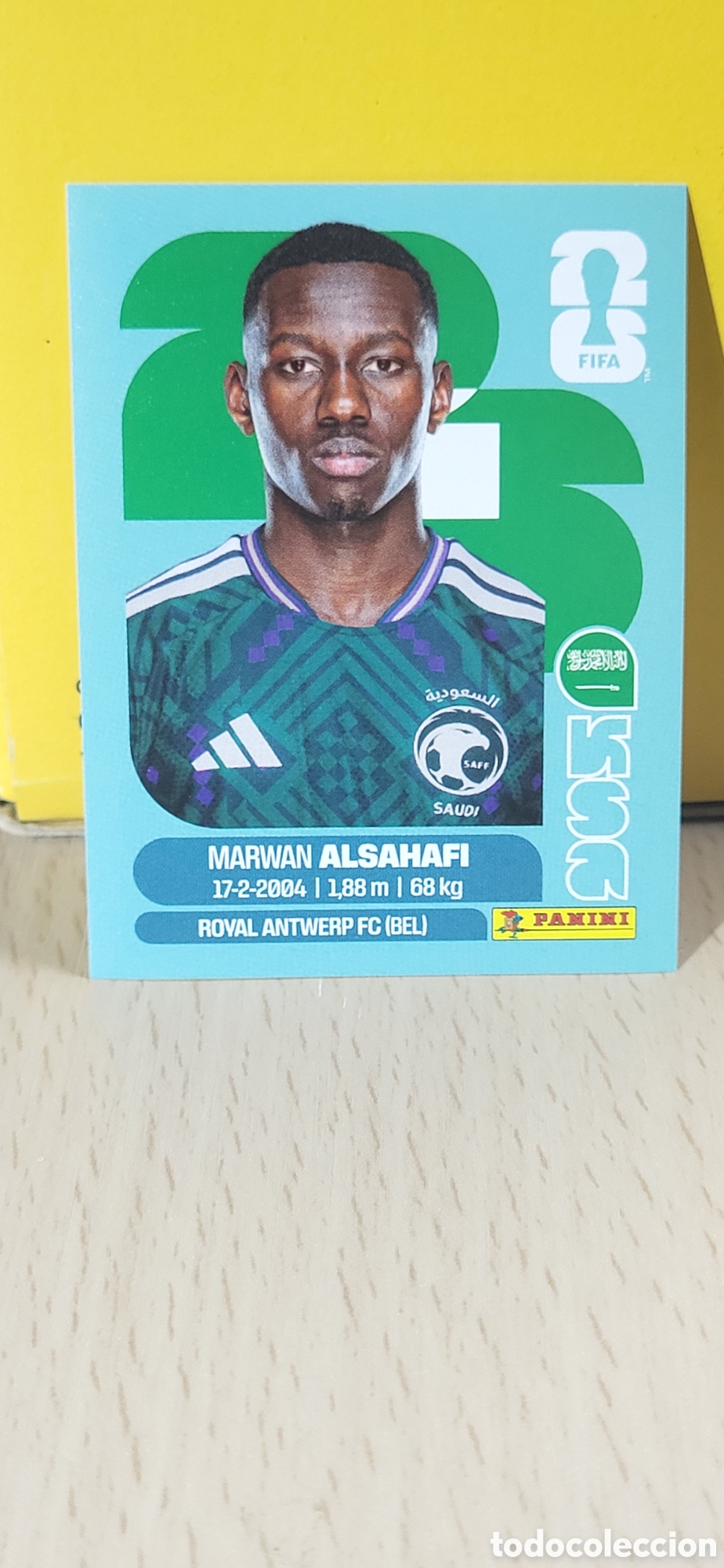 Coleccionismo Cromos antiguos: ALSAHAFI ARABIA SAUDI KSA N&ordm; 15 FIFA WORLD CUP 2026 PANINI MUNDIAL FIFA WORLD CUP