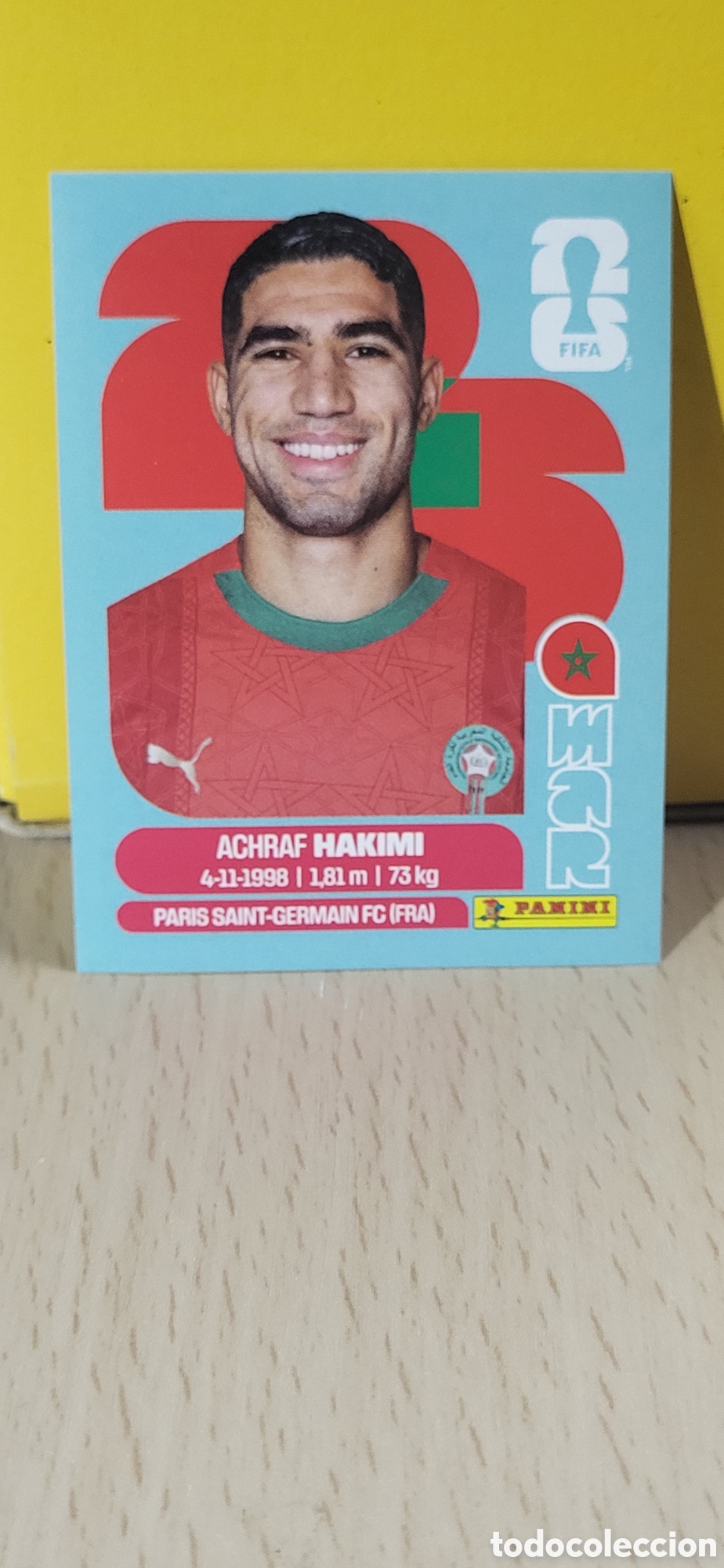 Collectionnisme Cartes &agrave; collectionner anciennes: HAKIMI MARRUECOS MAR N&ordm; 4 FIFA WORLD CUP 2026 PANINI MUNDIAL FIFA WORLD CUP