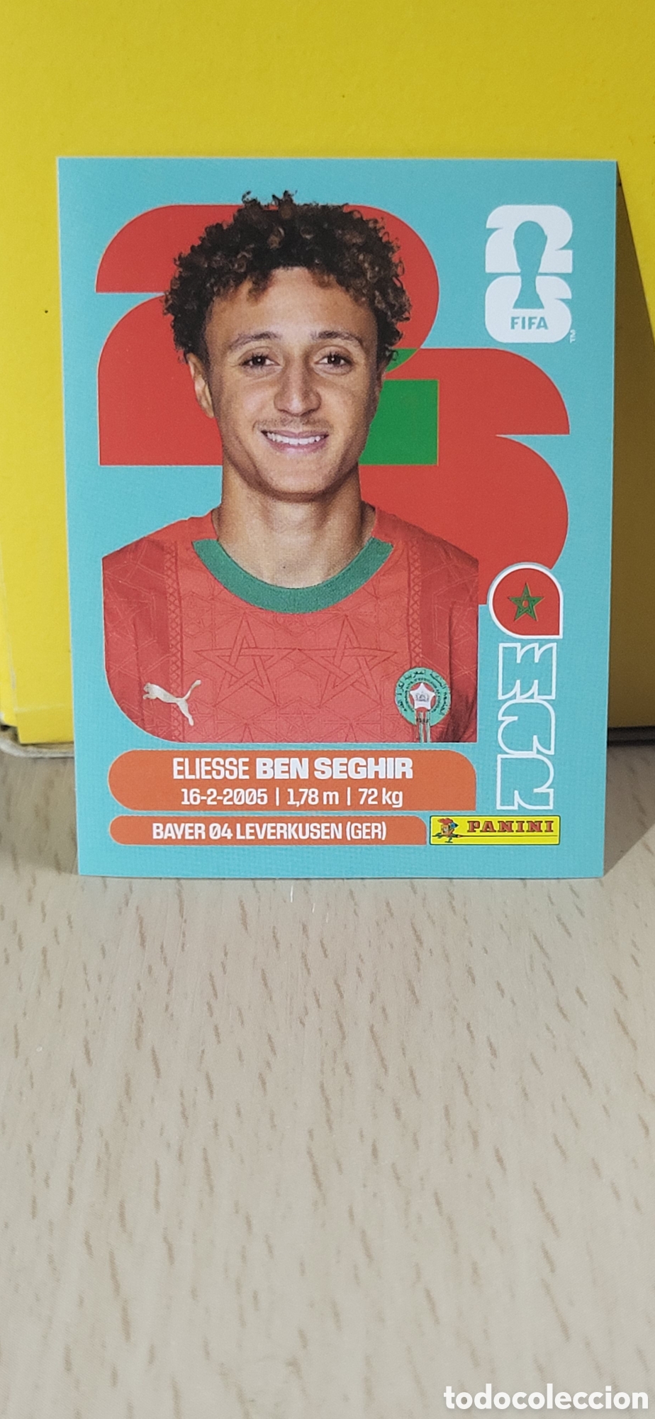 Collectionnisme Cartes &agrave; collectionner anciennes: BEN SEGHIR MARRUECOS MAR N&ordm; 12 FIFA WORLD CUP 2026 PANINI MUNDIAL FIFA WORLD CUP