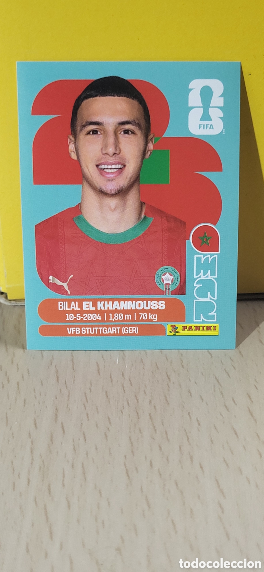 Collectionnisme Cartes &agrave; collectionner anciennes: EL KHANNOUSS MARRUECOS MAR N&ordm; 14 FIFA WORLD CUP 2026 PANINI MUNDIAL FIFA WORLD CUP