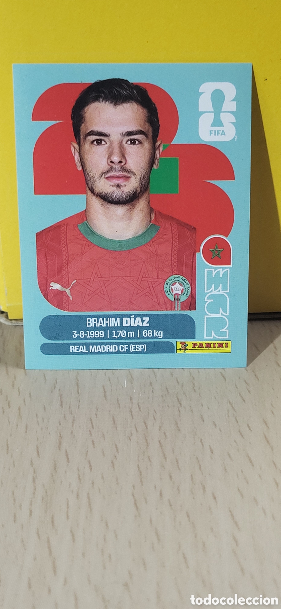 Collectionnisme Cartes &agrave; collectionner anciennes: BRAHIM DIAZ MARRUECOS MAR N&ordm; 19 FIFA WORLD CUP 2026 PANINI MUNDIAL FIFA WORLD CUP