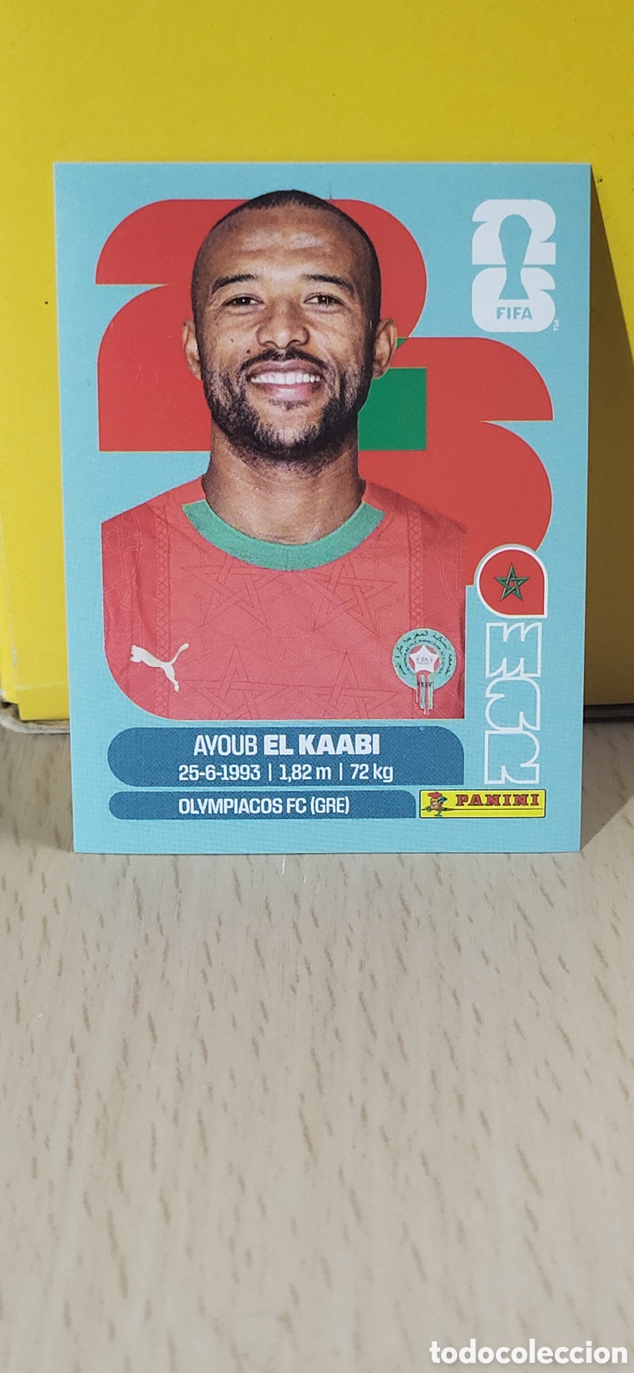 Collectionnisme Cartes &agrave; collectionner anciennes: EL KAABI MARRUECOS MAR N&ordm; 20 FIFA WORLD CUP 2026 PANINI MUNDIAL FIFA WORLD CUP