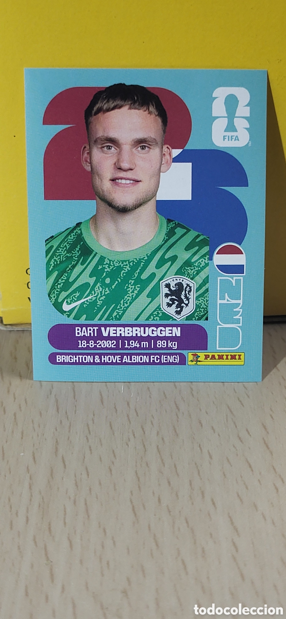Collezionismo Figurine antiche: VERBRUGGEN HOLANDA PAISES BAJOS NED N&ordm; 2 FIFA WORLD CUP 2026 PANINI MUNDIAL FIFA WORLD CUP
